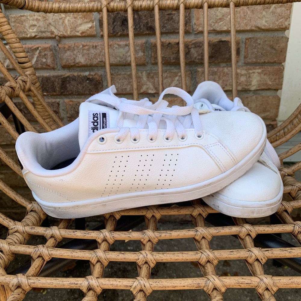 White adidas sneakers